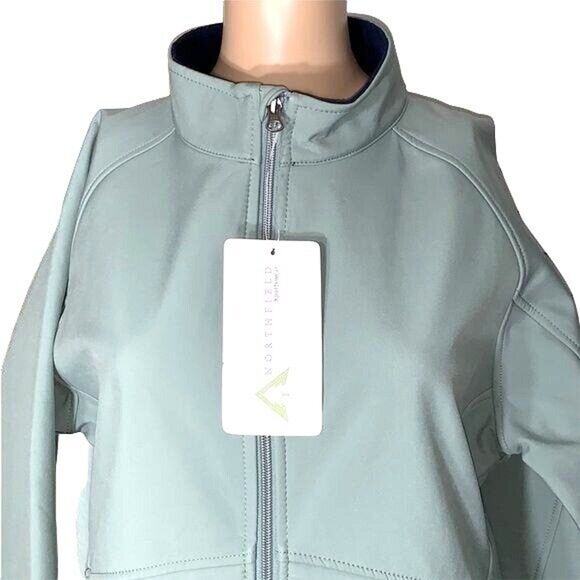 Northfield Womens Soft Shell Outdoor Jacket Fleece Lined Mid Weight Green Large - Picture 2 of 11